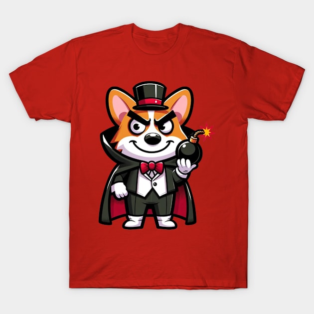 Corgi the mischievous magician T-Shirt by Ferdi Everywhere